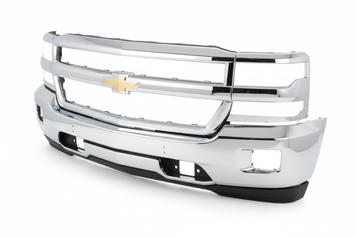 Sample image — Vicrez Chrome Front Bumper Impact Bar vz104453 for Chevrolet Silverado 2016-2018